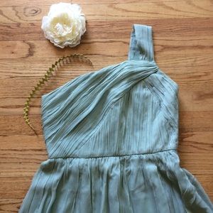 J Crew Silk Bridesmaid/Party Dress, Sage, Sz 8